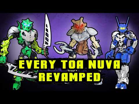 Every LEGO Bionicle TOA NUVA Built Better