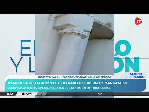 Avanzan las obras en la Nueva Planta Potabilizadora de Recreo | Roberto Casal - Pdte. Coop. de Agua