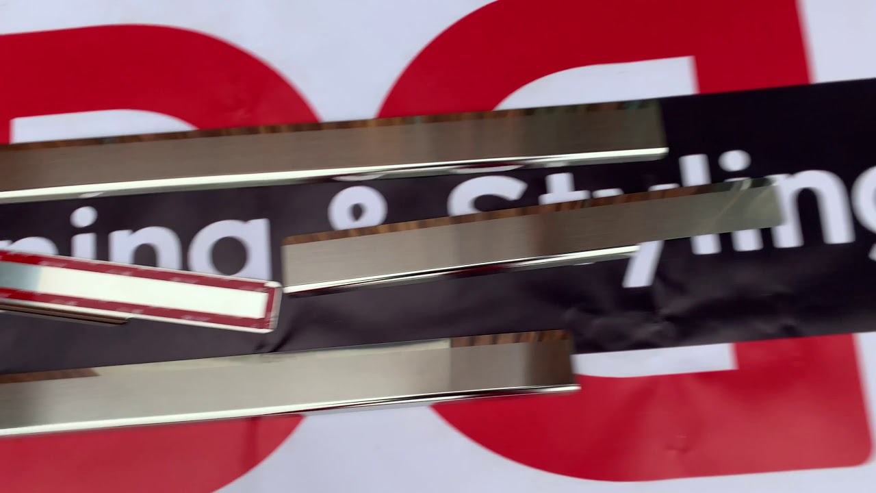 Toyota Land Cruiser Prado 120 2002-2009 гг. Накладки на Пороги Nataniko (4 шт., Нержавейка) Video 1