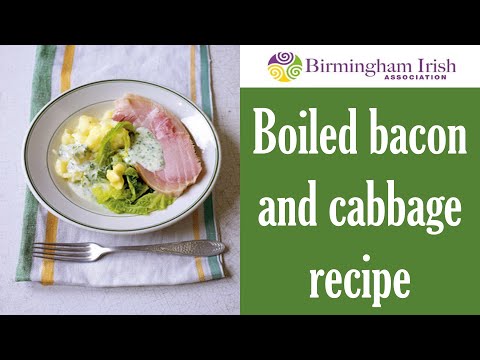 Boiled cabbage and bacon recipe