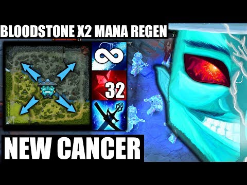 NEW CANCER BLOODSTONE Funniest Hero 7.20 Storm Spirit ZipZap Across MAP Epic META by Ahjit Dota 2