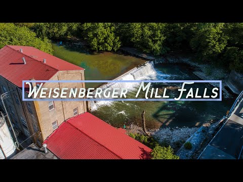 Weisenberger Mill Falls, Kentucky Drone Video
