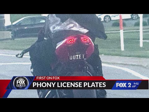 Drivers dodging the law with fake plates