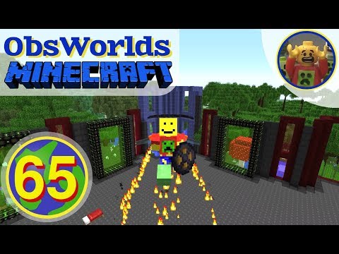 Jim Plays ObsWorlds Minecraft E65 - Mega Base Meka JetPack