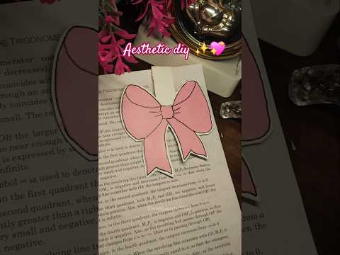 Diy bookmark ✨️💖 #diy #bookmark #craft #diycrafts #artandcraft #shorts