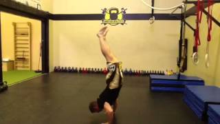 Freestanding handstand push-up progress