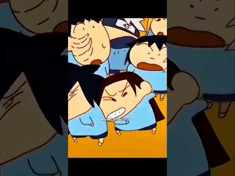 Naruto In Shinchan ☠️🔥#anime #shinchan #naruto #madara #hashirama #sasuke #obito #kakashi #tobirama