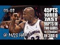 Michael Jordan Highlights vs Nets (2001.12.31) - 45pts, Way to END A YEAR! 96PTS IN 2 GAMES!