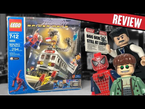 LEGO SPIDER-MAN 2 Train Rescue Set 4855 REVIEW
