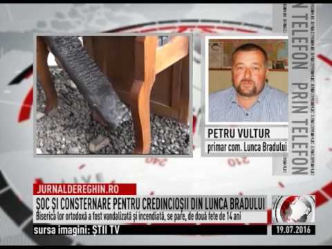 ŞOC ŞI CONSTERNARE PENTRU CREDINCIOŞII DIN LUNCA BRADULUI (2016 07 19)