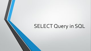 SELECT Query Part 2  | SQL | Oracle Database | Tamil | Brace Coder 