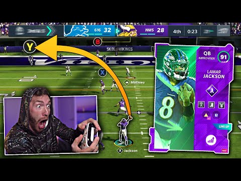 I threw THIS game-winning TD w/ MVP Lamar Jackson...