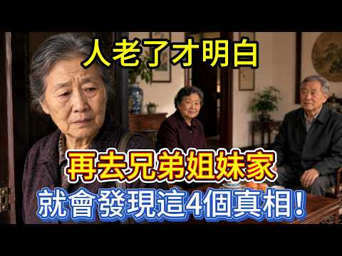 人老了才明白，再去兄弟姐妹家，就會發現這4個真相！