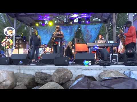 The Dirty Dozen Brass Band live @ Hoxeyville Music Festival 8/16/2014 Part 2 of 4