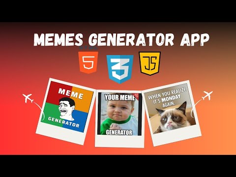 Meme Generator App Using Javascript