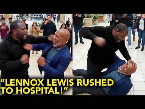 New Heated Footage Between Lennox Lewis & Riddick Bowe Goes Viral