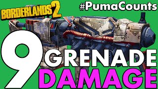 Top 9 Best Grenade Damage Bonus Guns and Weapons in Borderlands 2 #PumaCounts