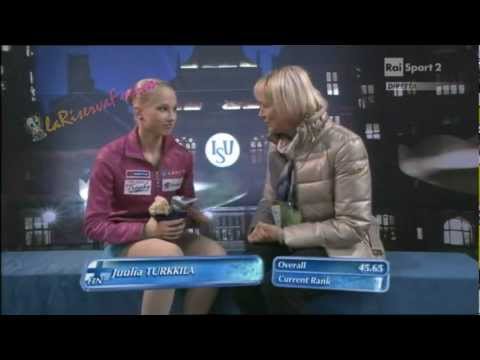 Europei Sheffield LADIES SP -7/28- Juulia TURKKILA  - 27/01/2012