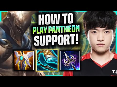 LEARN HOW TO PLAY PANTHEON SUPPORT LIKE A PRO! - T1 Keria Plays Pantheon Support vs Nautilus! |