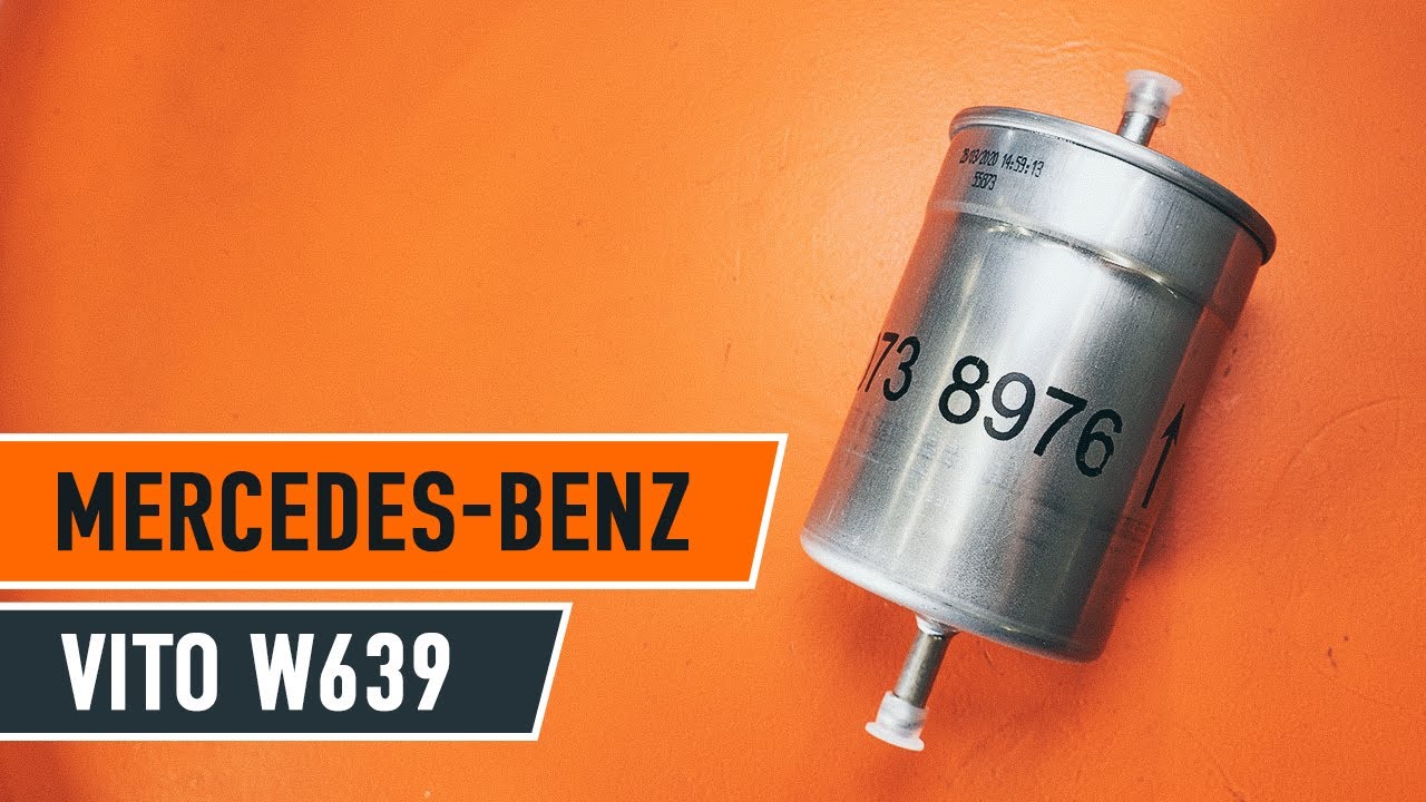 Wie Mercedes Vito W639 Kraftstofffilter wechseln - Anleitung