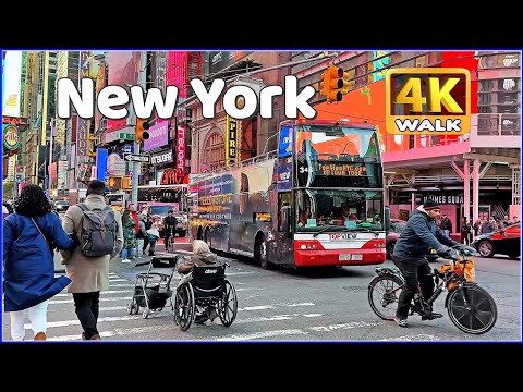 【4K】𝐖𝐀𝐋𝐊 ➜ NEW YORK City 🇺🇸 Manhattan 🔆 walking tour! NYC - USA NY