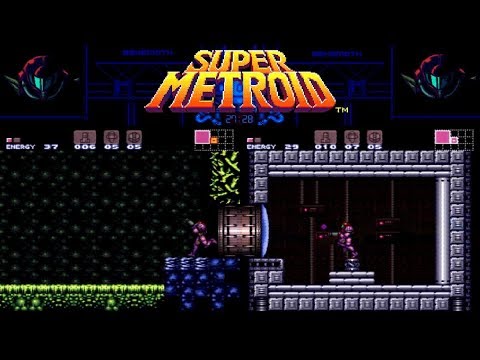 Super Metroid "race" old (41:05) vs new (41:03) world record any% Behemoth vs himself