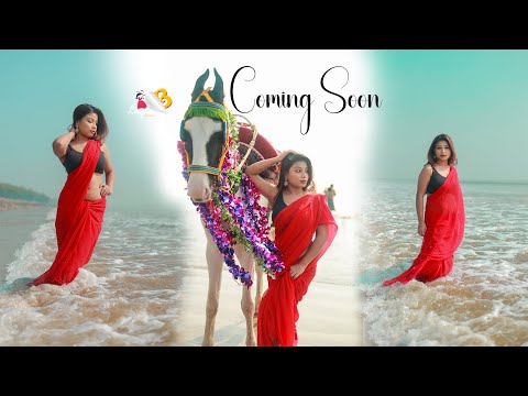 RED SAREE FASHION | NISHA | ON THE BEACH | SAREE FASHION VLOG | BONG CUTIE