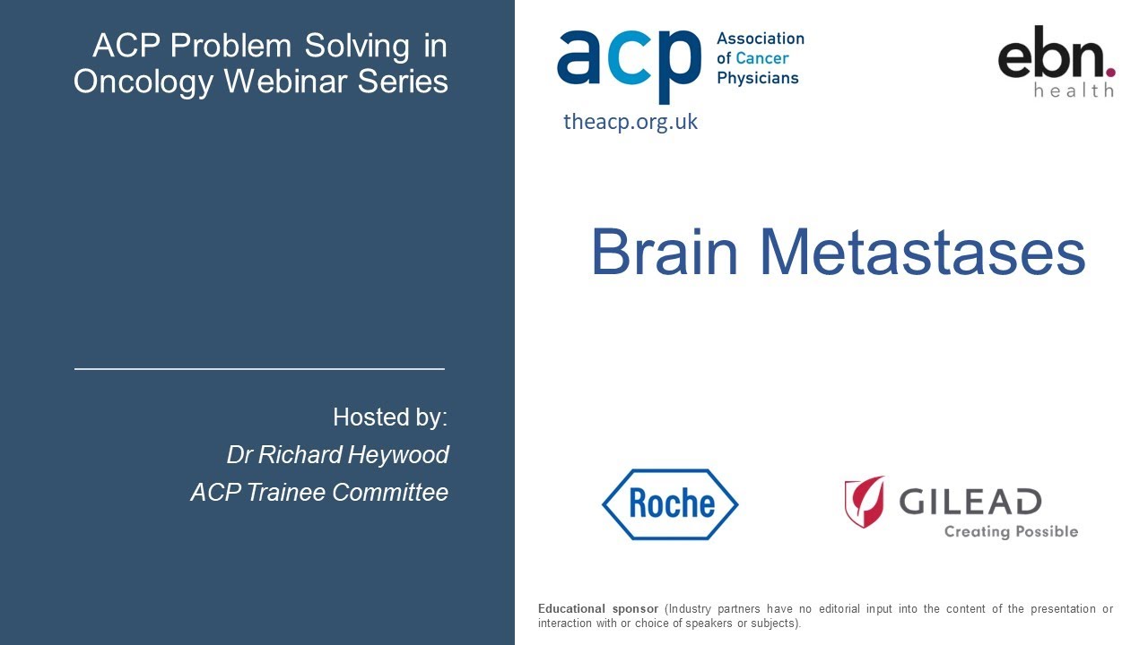 Brain Metastases: ACP Problem Solving in Oncology Webinar