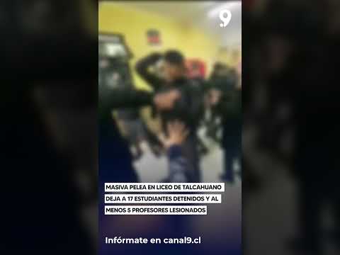 Masiva pelea en liceo de Talcahuano deja a 17 estudiantes detenidos