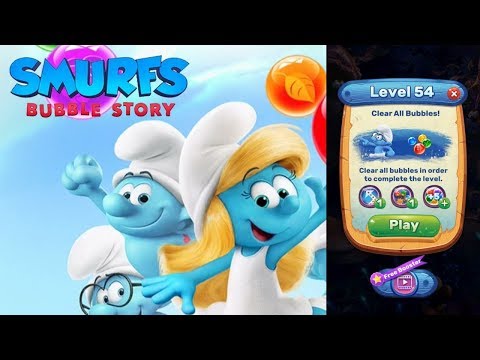 Smurfs Bubble Story Level 54 HD 1080p