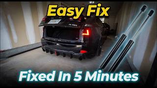 How To PROPERLY Replace Lexus IS Heavy Trunk With New Struts At Home