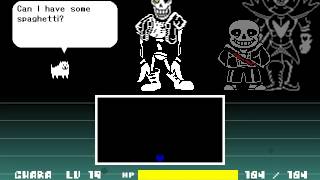 [unitale,CYF] Other version Disbelief Papyrus Phase1~3 battle! [undertale fangame]※Cancelled game
