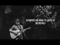 Joe Nichols Goodbyes Are Hard To Listen To Official Visualizer