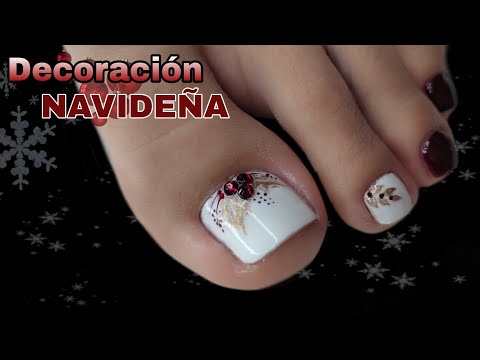 Un diseño más para Esta NAVIDAD/Uñas NAVIDEÑAS/diseño de uñas elegante #miarteentusuñas 😍