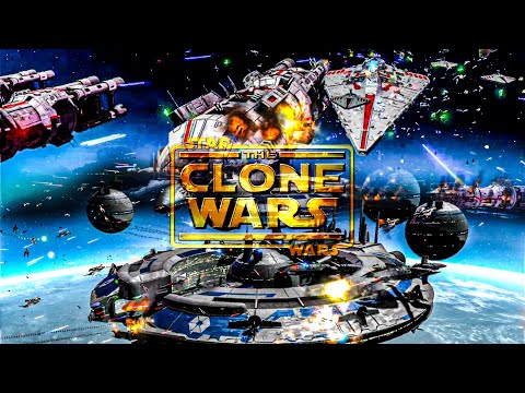 Star Wars the Clone Wars - Large Epic Space Battle! (Cinematic)| Star Wars: Empire At War