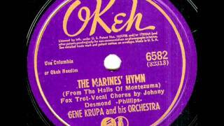 The Marines' Hymn by Gene Krupa & Orchestra on 1942 Okeh 78.
