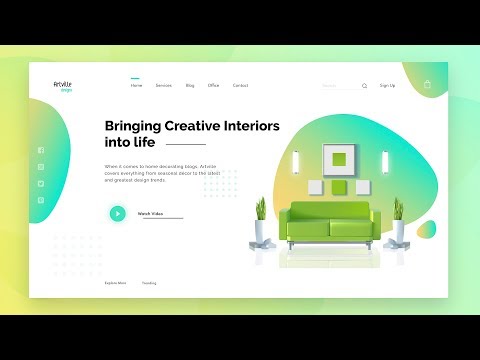Web Design In Adobe XD | How To Make Website UI Design Using Adobe XD