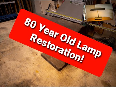 1940's Mitchell Bankers Desk Lamp Restoration