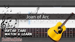 Joan of Arc - Fingerstyle Guitar Tutorial + TABs (Leonard Cohen) | Kadifem Tabs