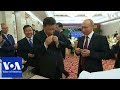 Russia S Putin And China S Xi Jinping Learn To Make Chinese Dumplings VOANews