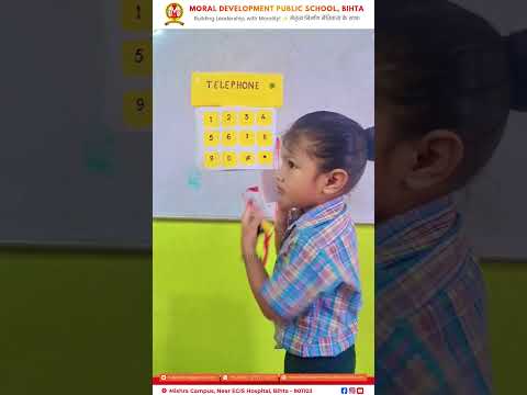Learning Numbers Through Telephone 📞 | Fun Learning Activity by Little Kids | MDPS Bihta