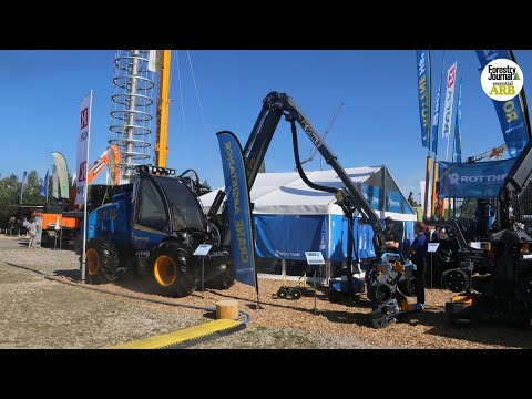 Interforst 2022 I Rottne's new H8e harvester, perfect for thinning