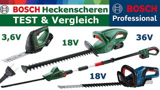 Bosch Heckenscheren Test - Vergleich aller Akku & Elektro Heckenschneider.