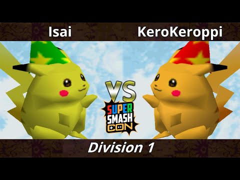 SSC 2022 Division 1 - Isai (Pikachu) Vs. KeroKeroppi (Pikachu) SSB64 Smash Bros Tournament