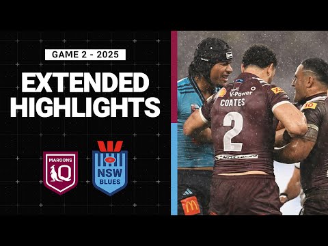 NRL Highlights | 2025 State of Origin | Extended Highlights | Maroons v Blues | Game 2