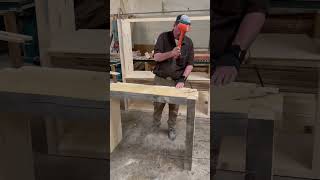 Doing an Old School Joinery Entrance Table #shorts #dovetail #oldschool #woodworking