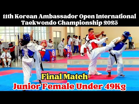 Final Match Junior Female Under 49Kg || Best Girl Taekwondo Fight || Taekwondo Sparring