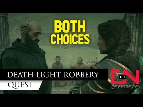 AC Odyssey - Torment of Hades - Death-Light Robbery Quest - Both Choices - Merchant/Politician