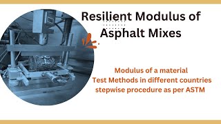#highways, Resilient Modulus of Bituminous Mixes - Concept and Laboratory test method.