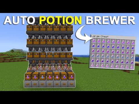 Minecraft EASY Automatic Potion Brewing Station 1.20 Tutorial